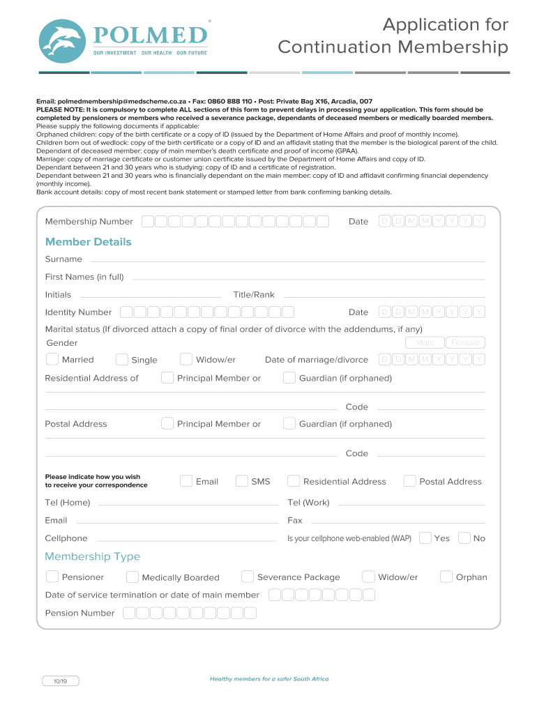 Polmed Continuation Form