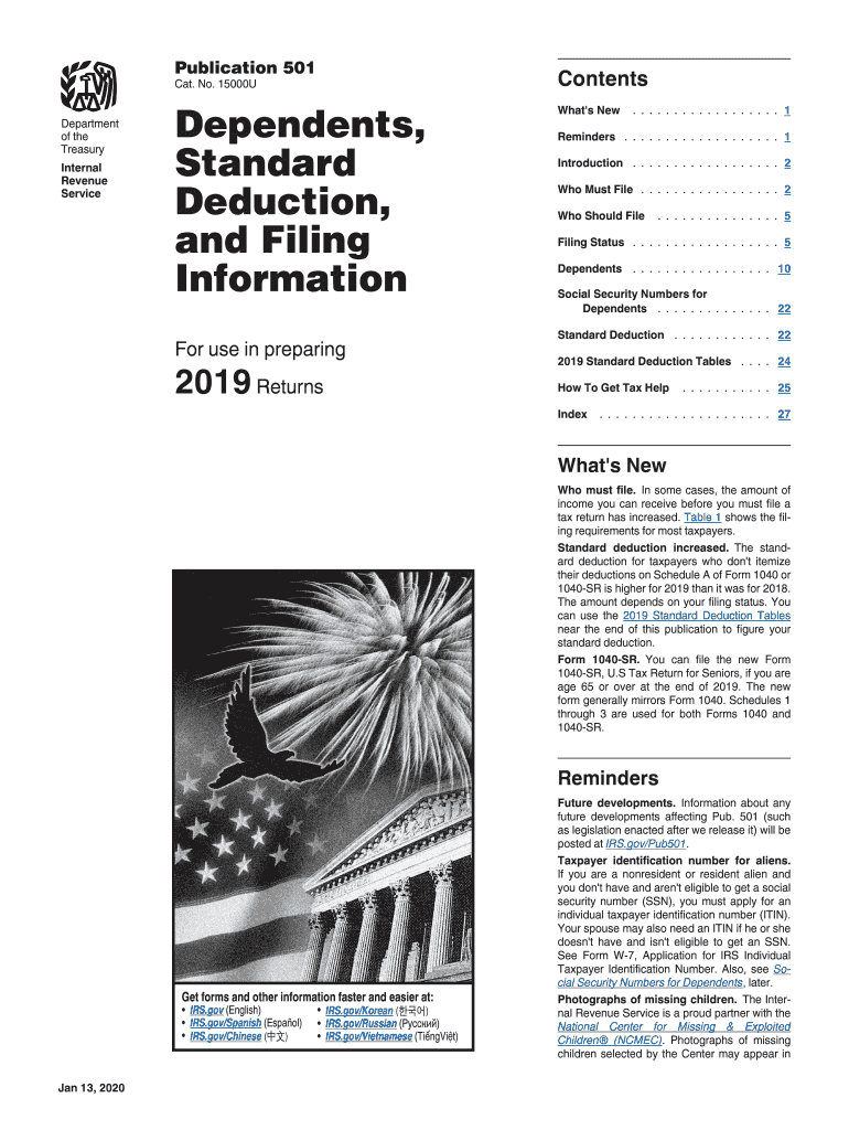 2019 501 form