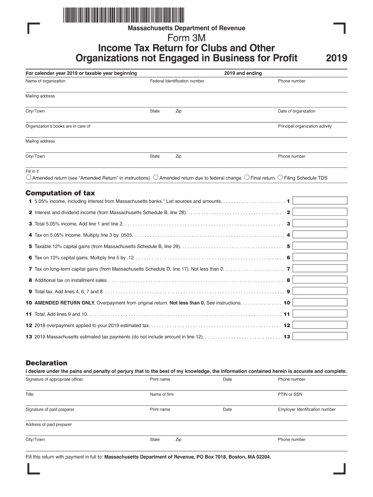  Form 3m 2019