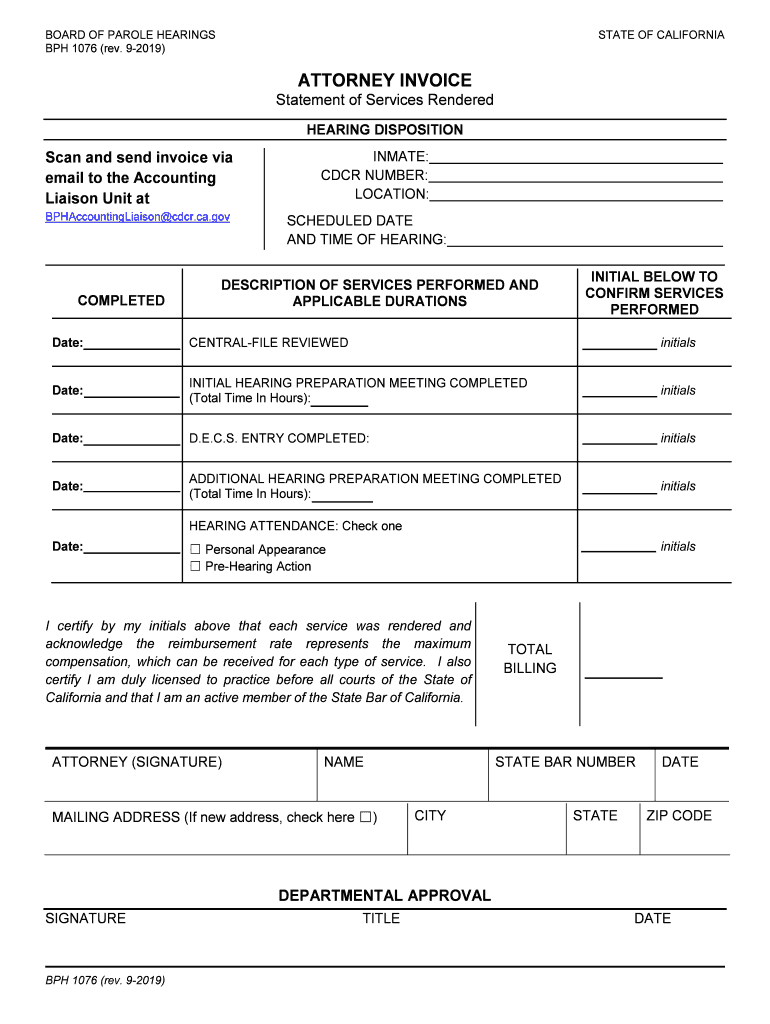 BPH FORM 1076