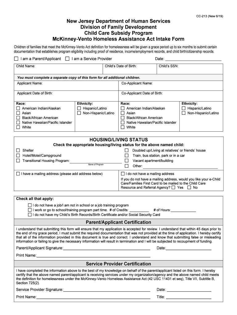 CC 213 New 619  Form