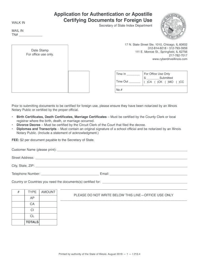  Illinois Apostille 2019