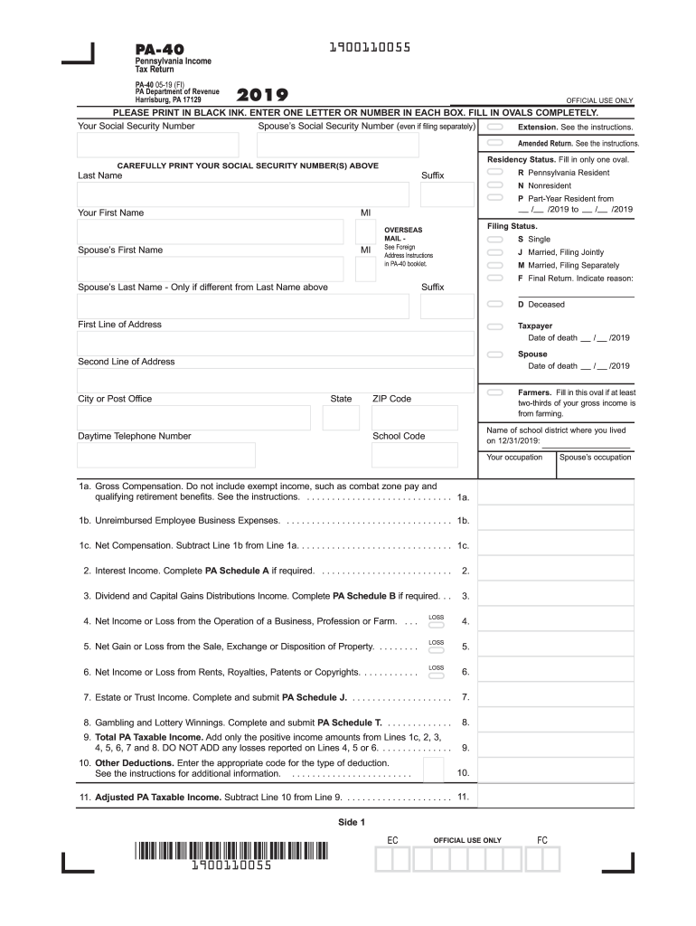 Get and Sign Pa 40 2019-2022 Form