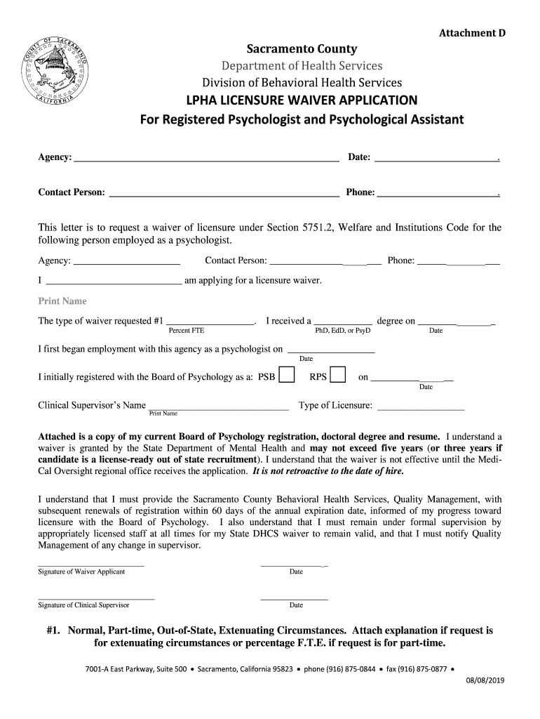 Licensing and Registration California Board of Psychology  Form