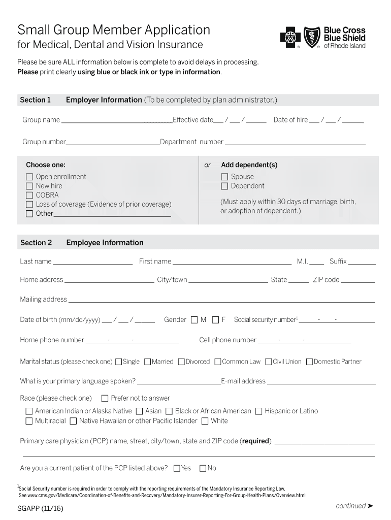 Get and Sign Fillable Online for Medical, Dental, and Vision Insurance Fax Email  Form