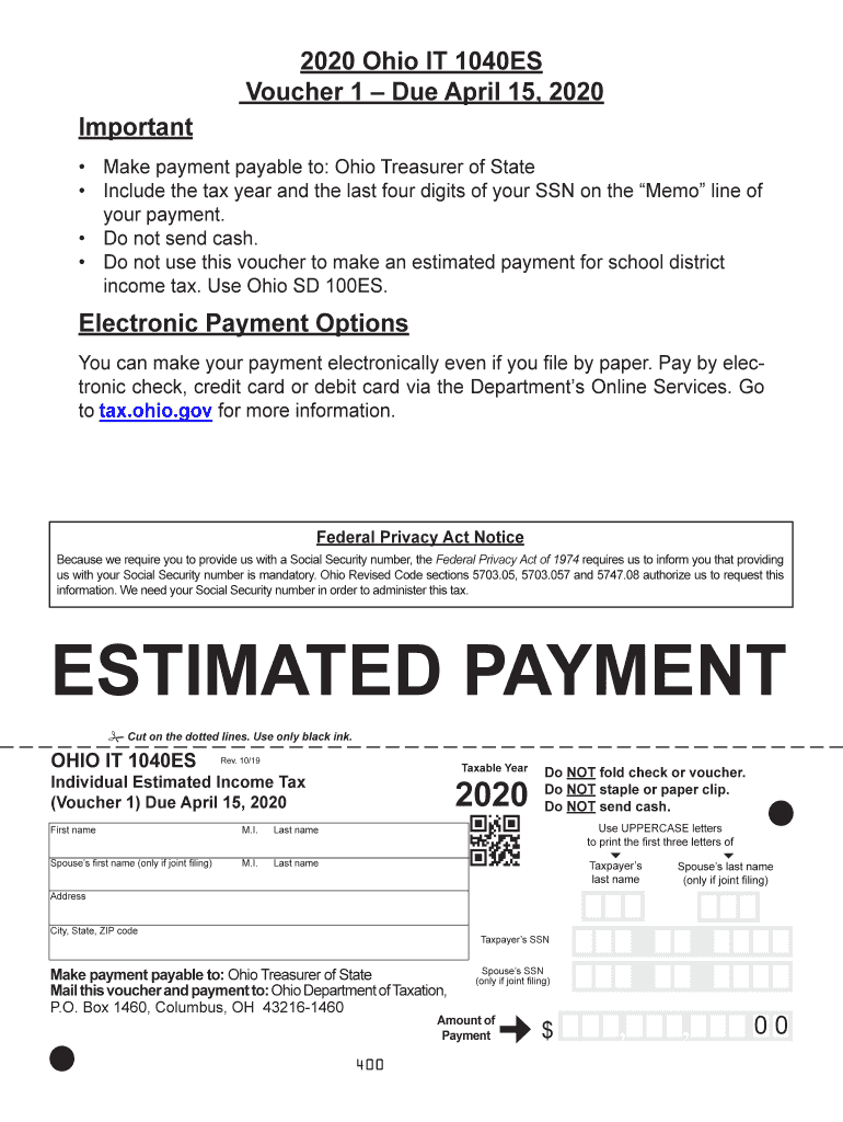 Oh Estimated 20202024 Form Fill Out and Sign Printable PDF Template