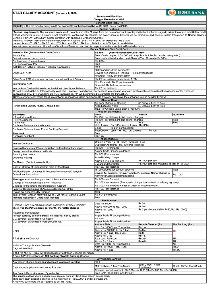  Idbi Salary 2020-2024