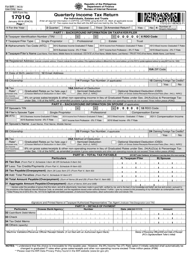  2551q BIR FormTaxation in the United StatesIncome Tax 2018-2024