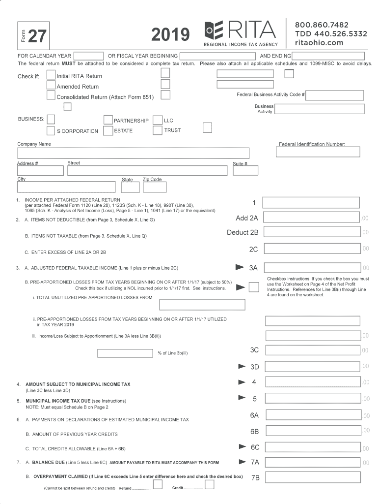  Rita Form 27 2019