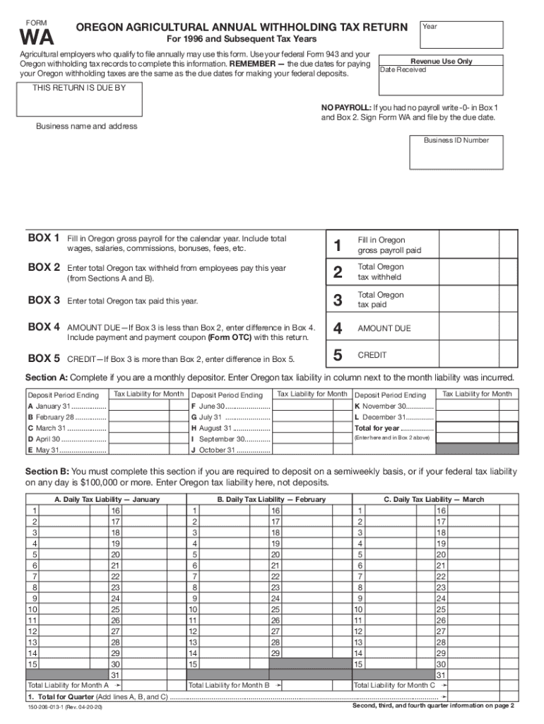  Form Wa 2020-2024