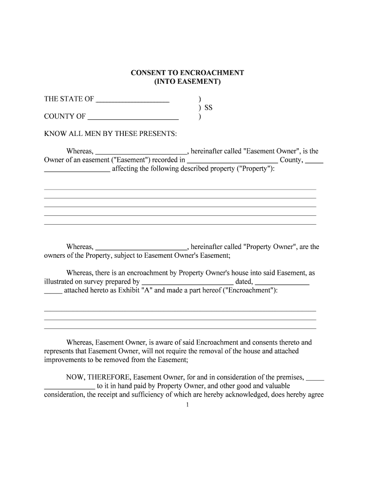 Easement Agreement between Neighbors Template  Form