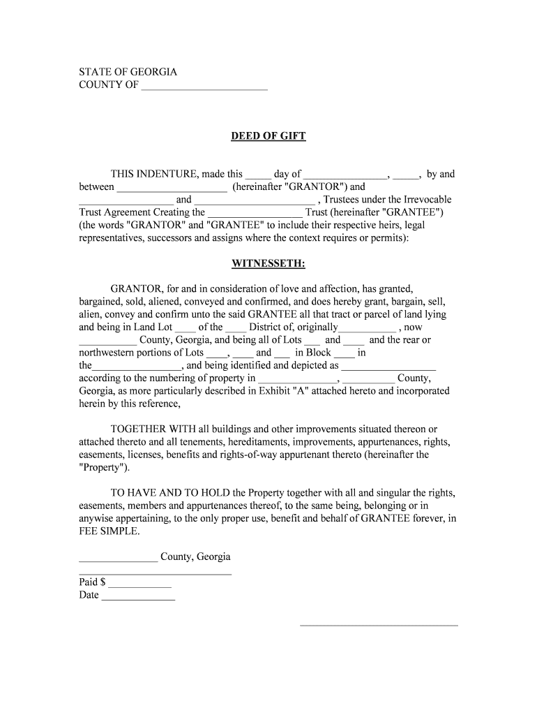 Deed Gift  Form