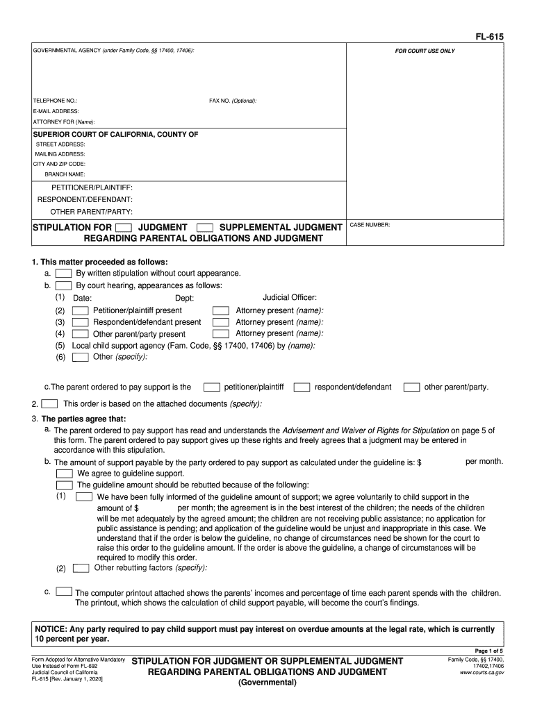  Fl 615 Form 2020-2024