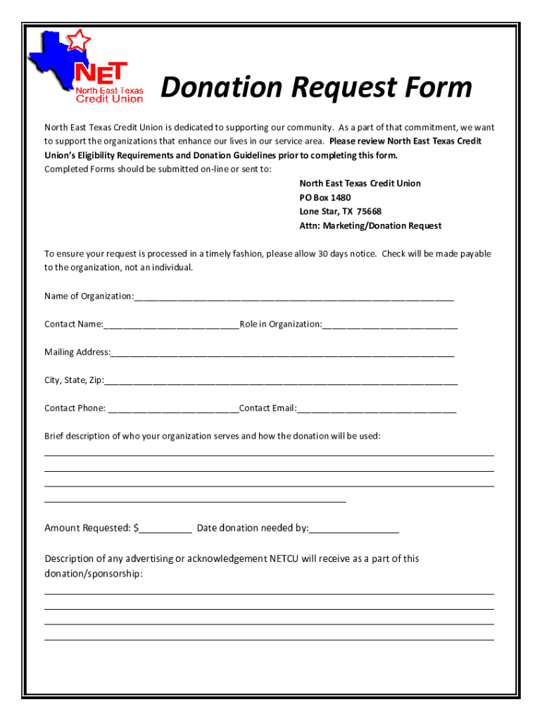 Gatorade Donation Request  Form