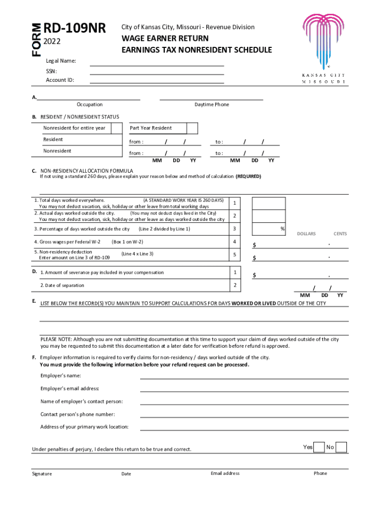  City Tax Forms KCMO Gov City of Kansas City, MO 2022-2024