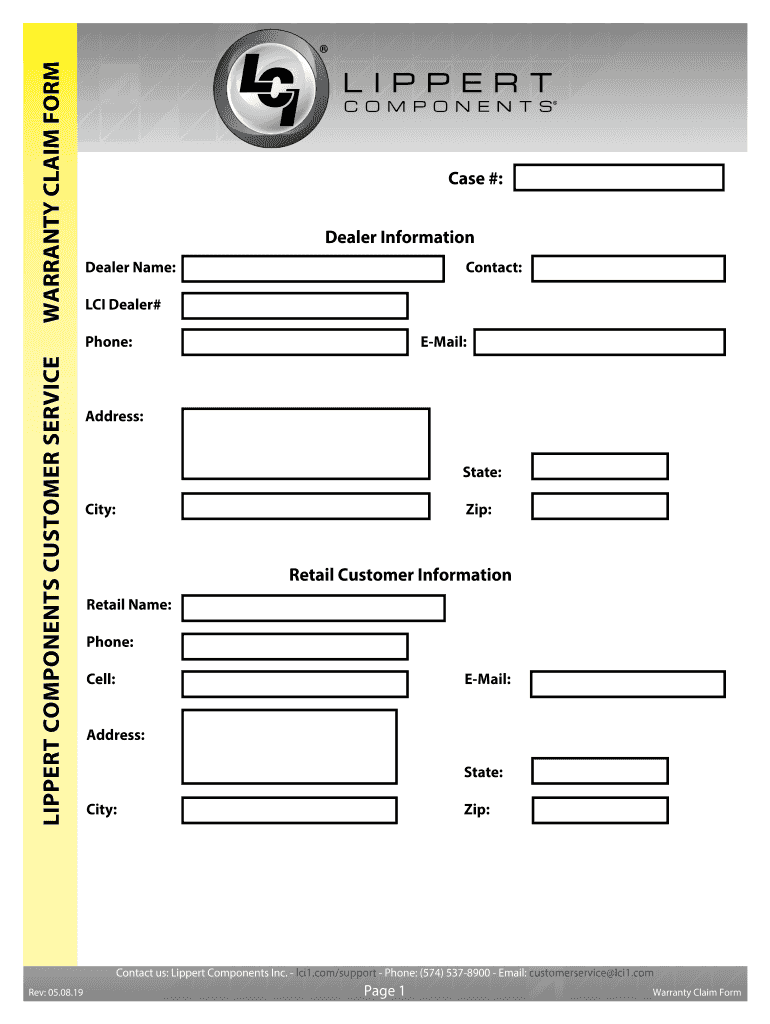  Lippert Form 2019-2024