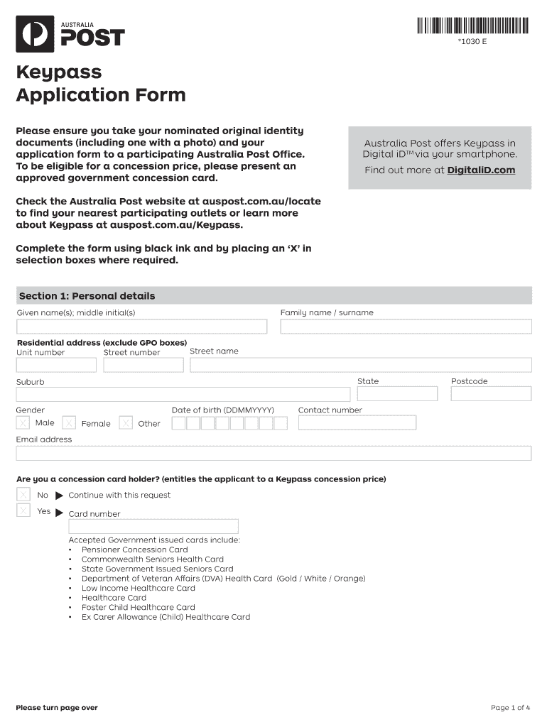 Keypass Form