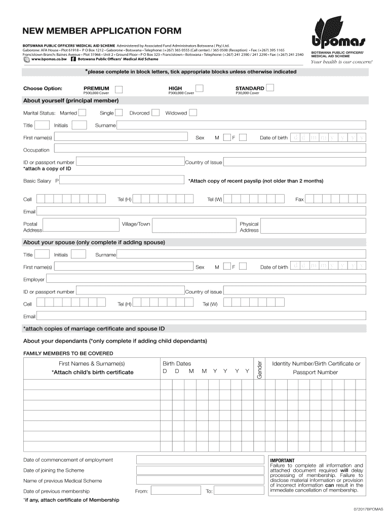  Pula Medical Aid Forms 2017