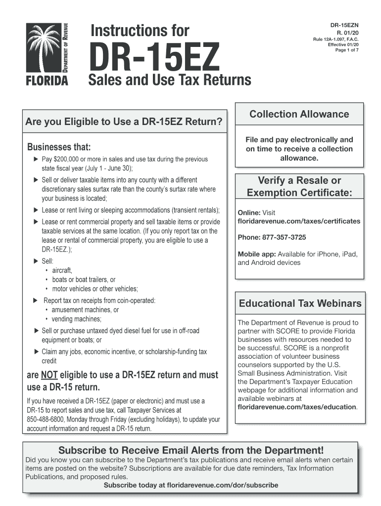  Are You Eligible to Use a DR 15EZ Return 2020