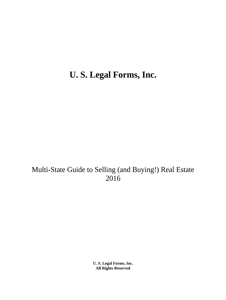 LegalLife Multistate Guide and Handbook for Selling or Buying Real Estate Alaska  Form