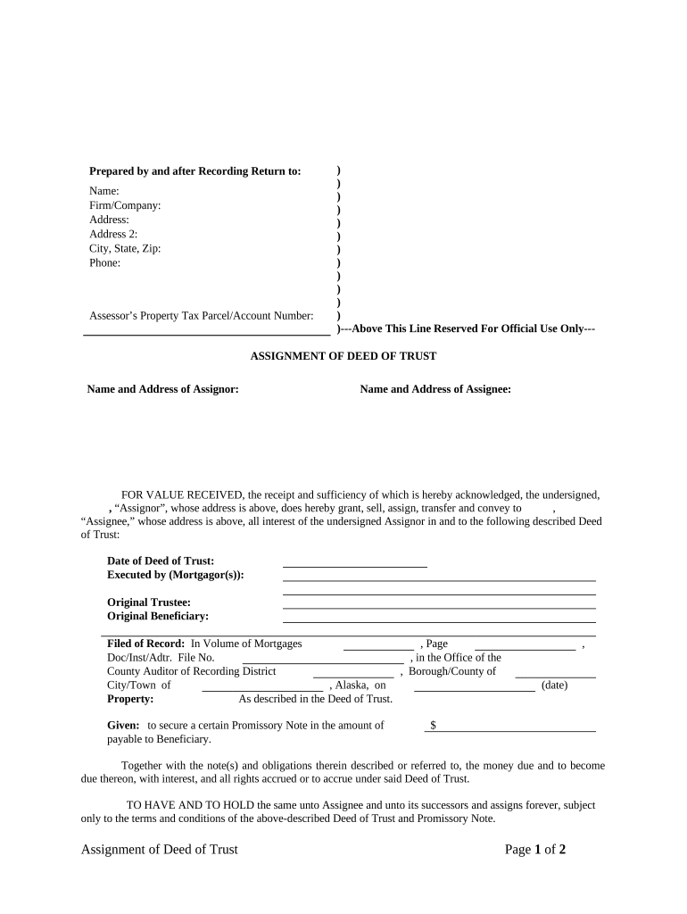 assignment of mortgage deed