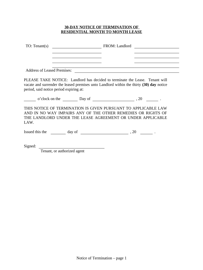 Alaska 30 Day  Form