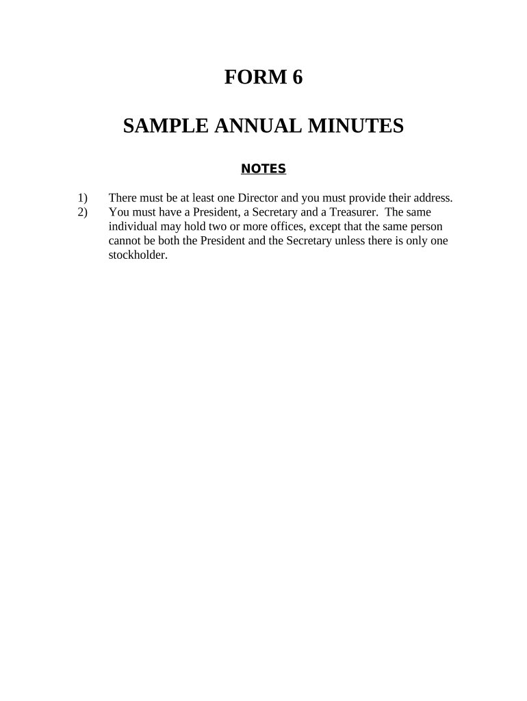 Annual Minutes Alaska Alaska  Form