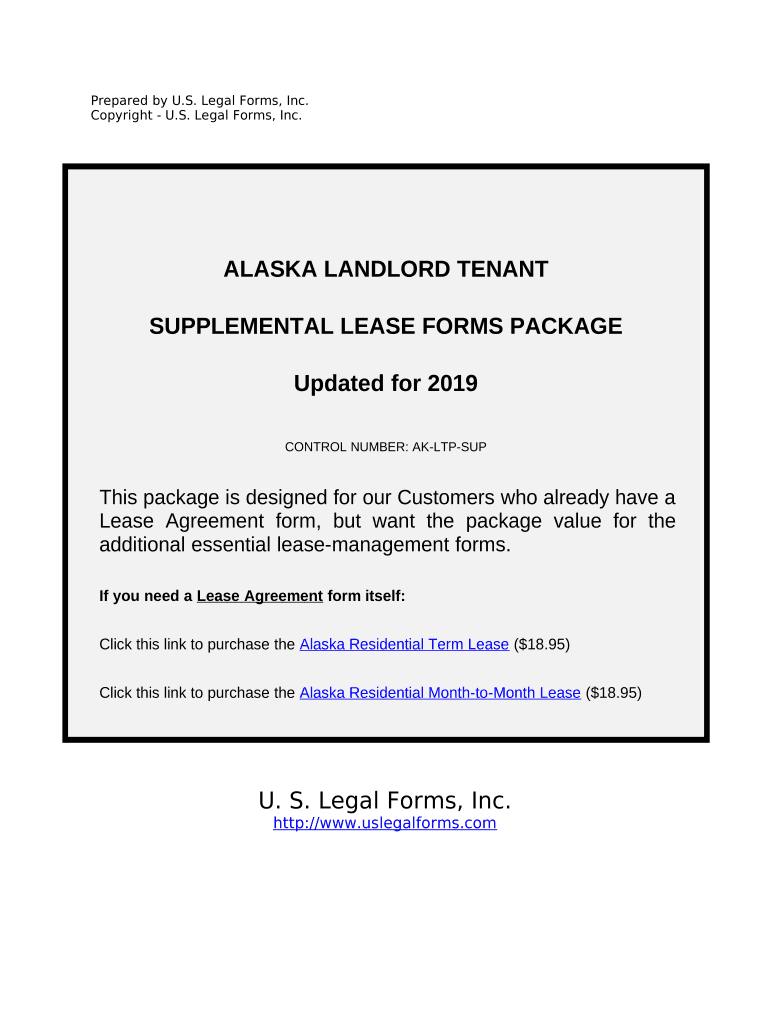 Supplemental Residential Lease Forms Package Alaska