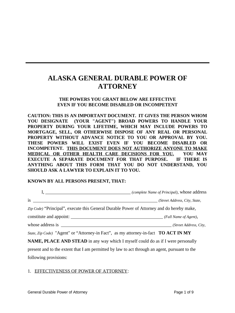 Alaska General Form