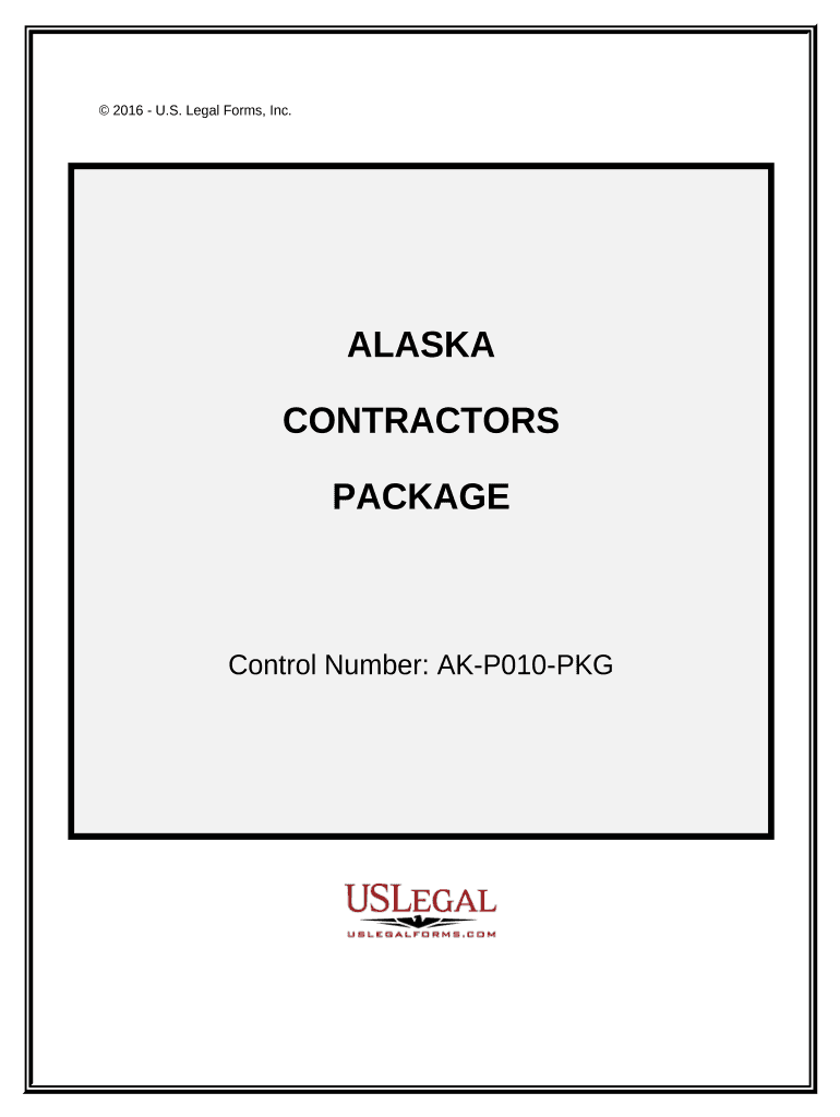 Contractors Forms Package Alaska