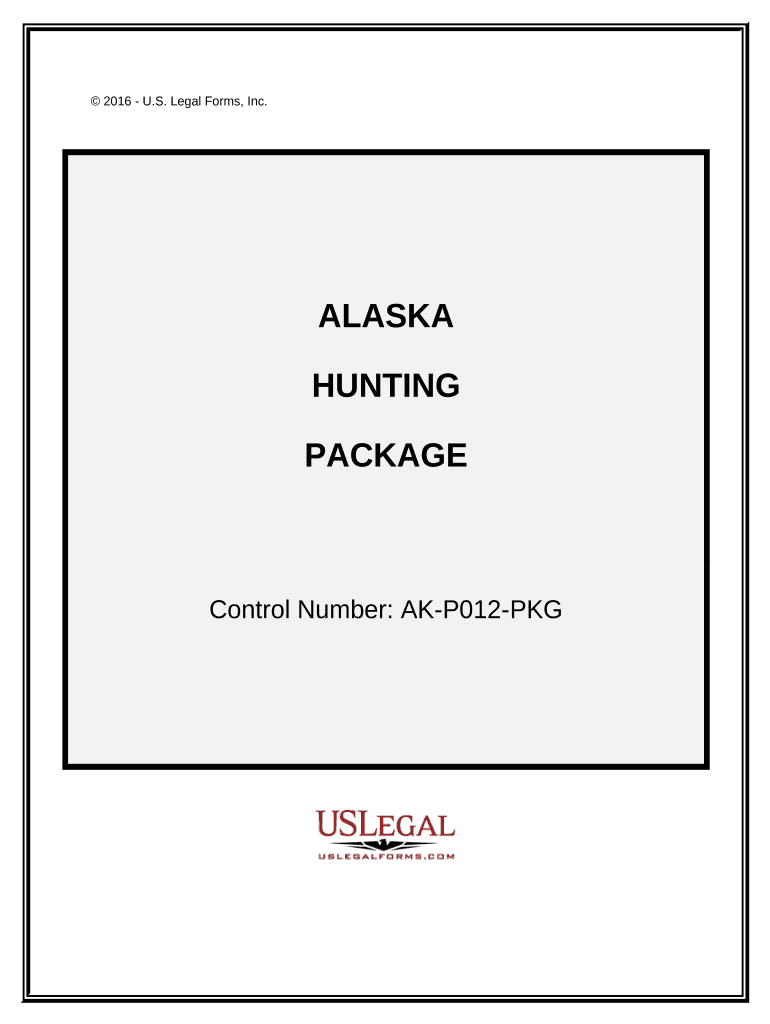 Hunting Forms Package Alaska