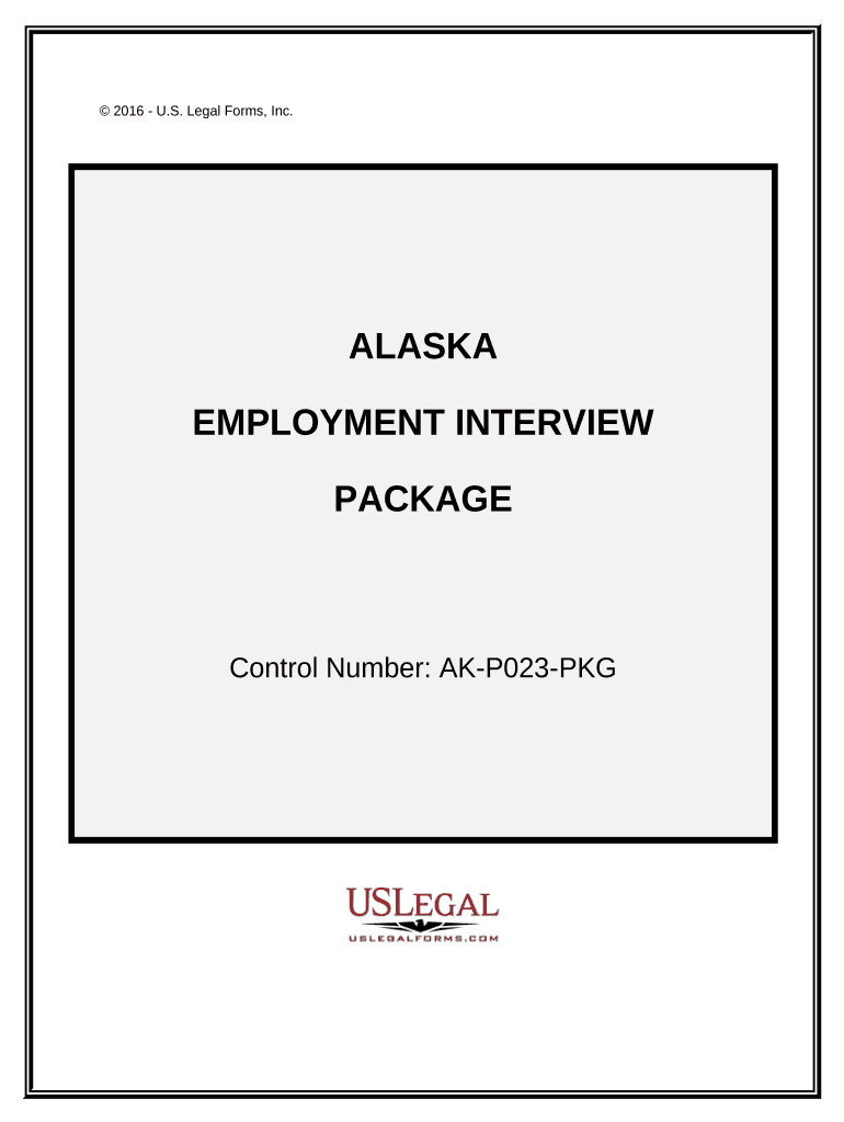 Employment Interview Package Alaska  Form