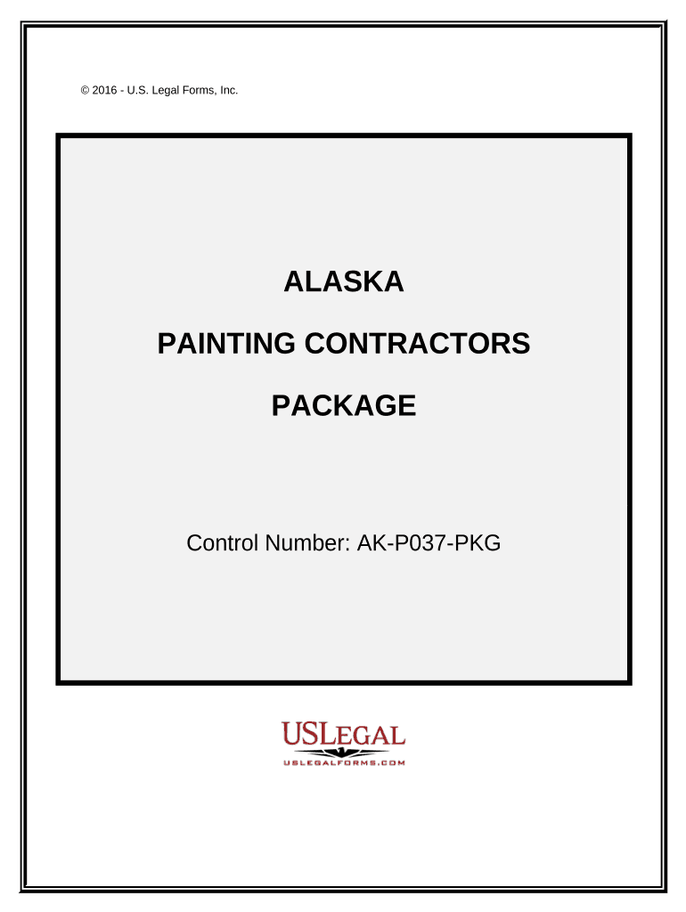 Painting Contractor Package Alaska  Form