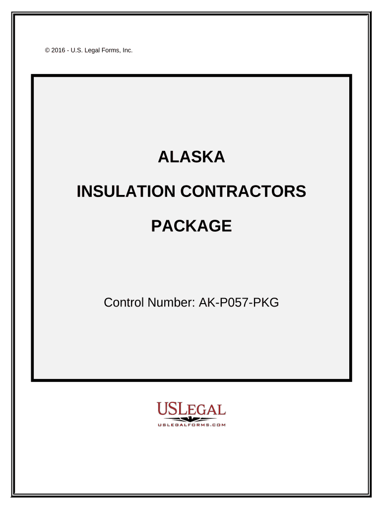 Insulation Contractor Package Alaska  Form