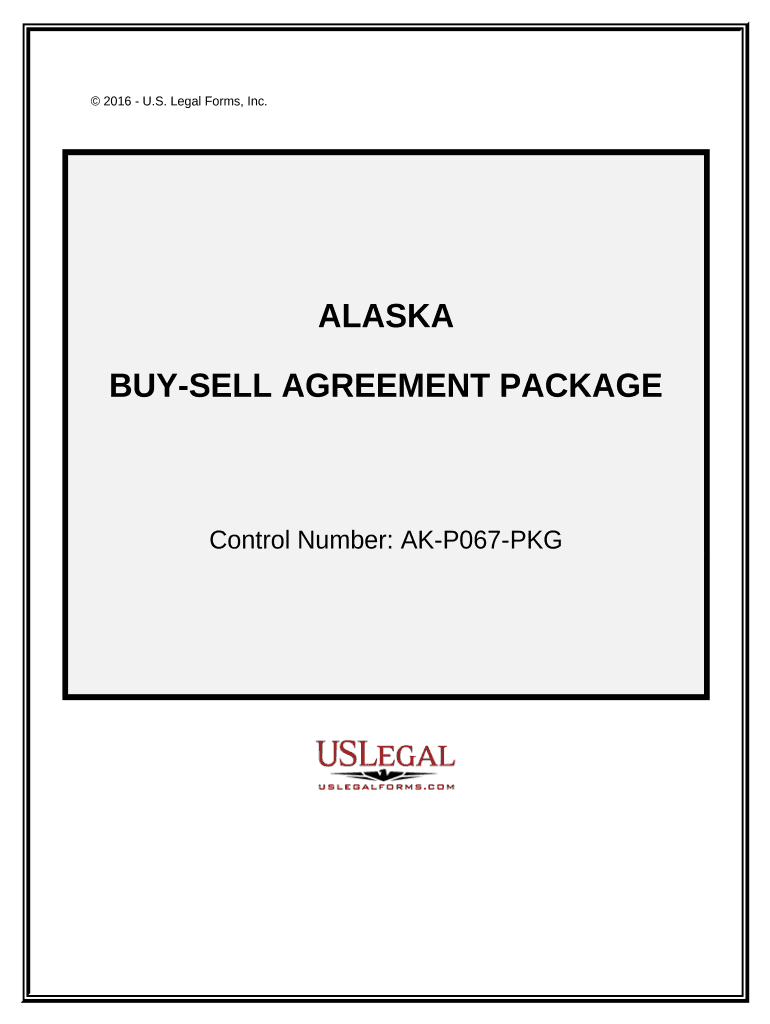 Buy Sell Agreement Package Alaska  Form