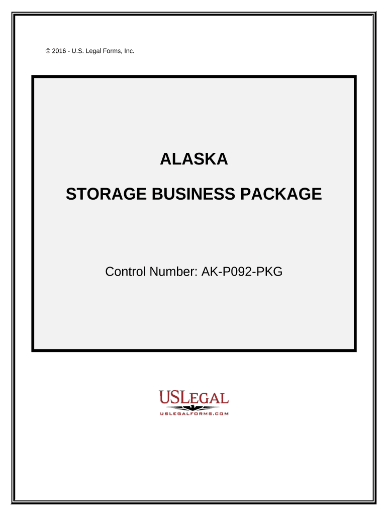 Storage Business Package Alaska  Form