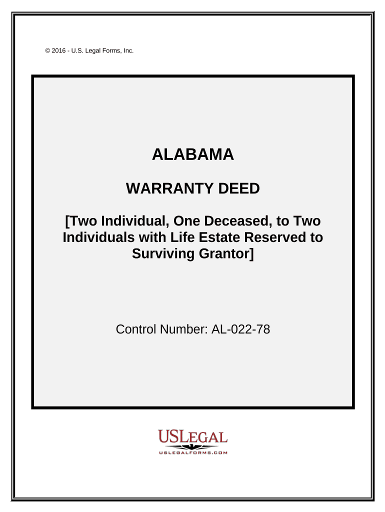 Alabama Warranty Deed  Form