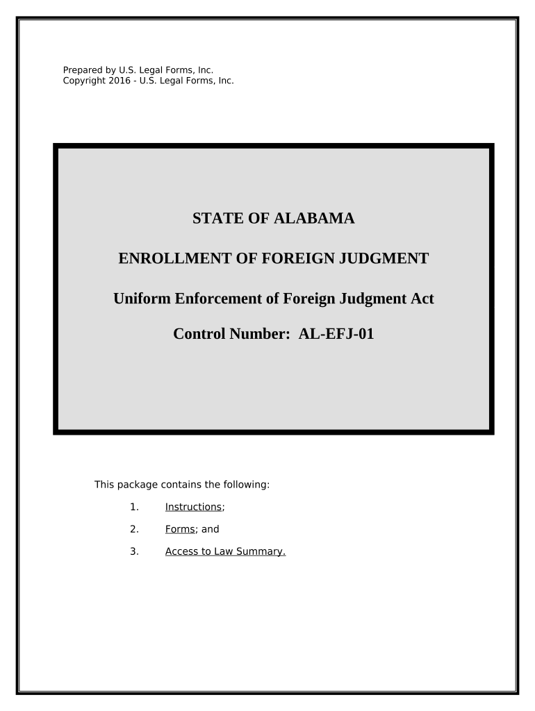 Alabama Judgment  Form