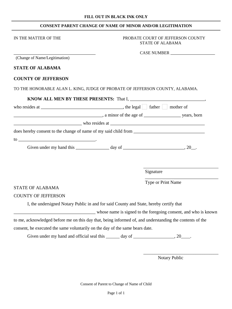 Consent Guardian Template  Form