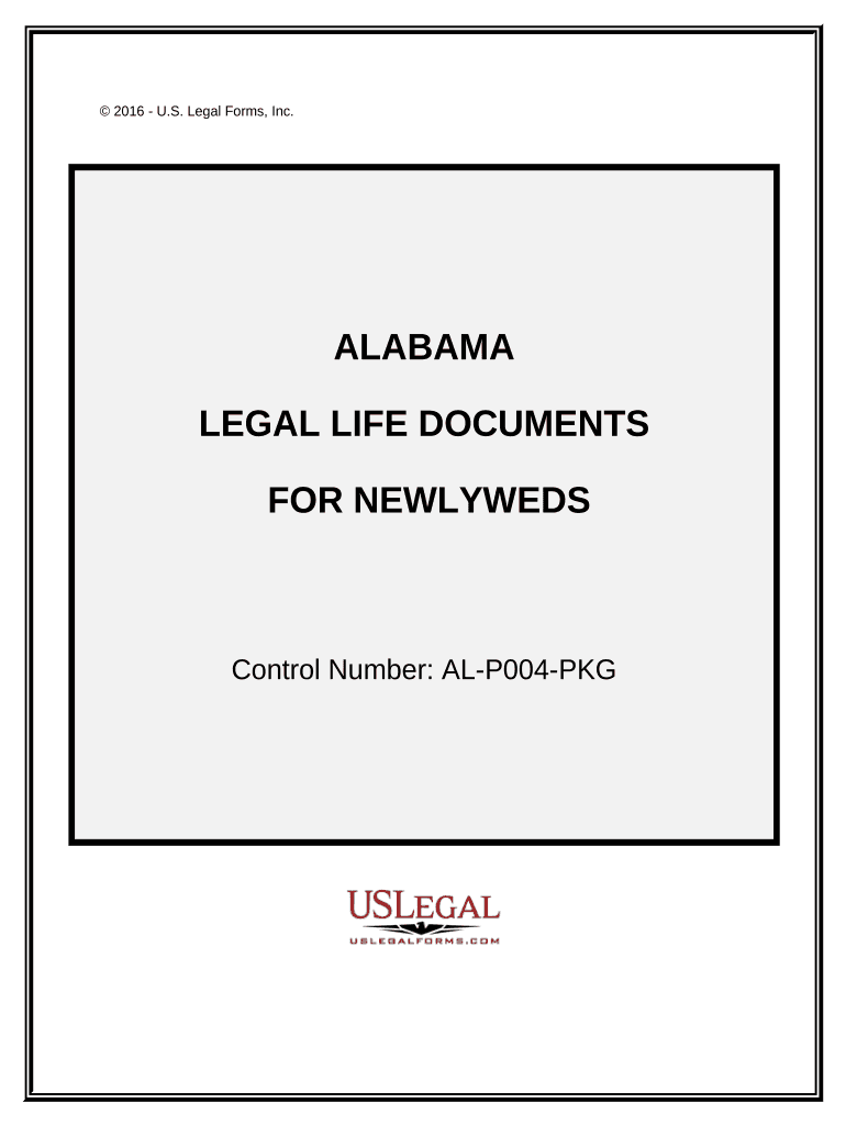 Essential Legal Documents of Newlyweds Alabama  Form