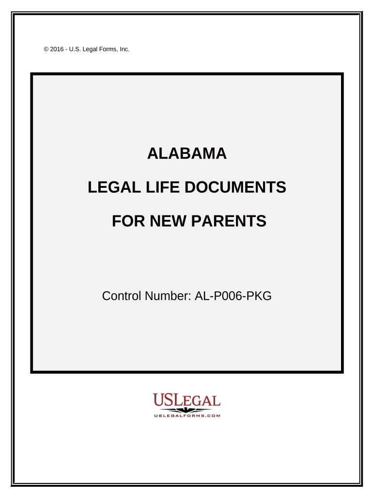 Essential Legal Documents for New Parents Alabama  Form