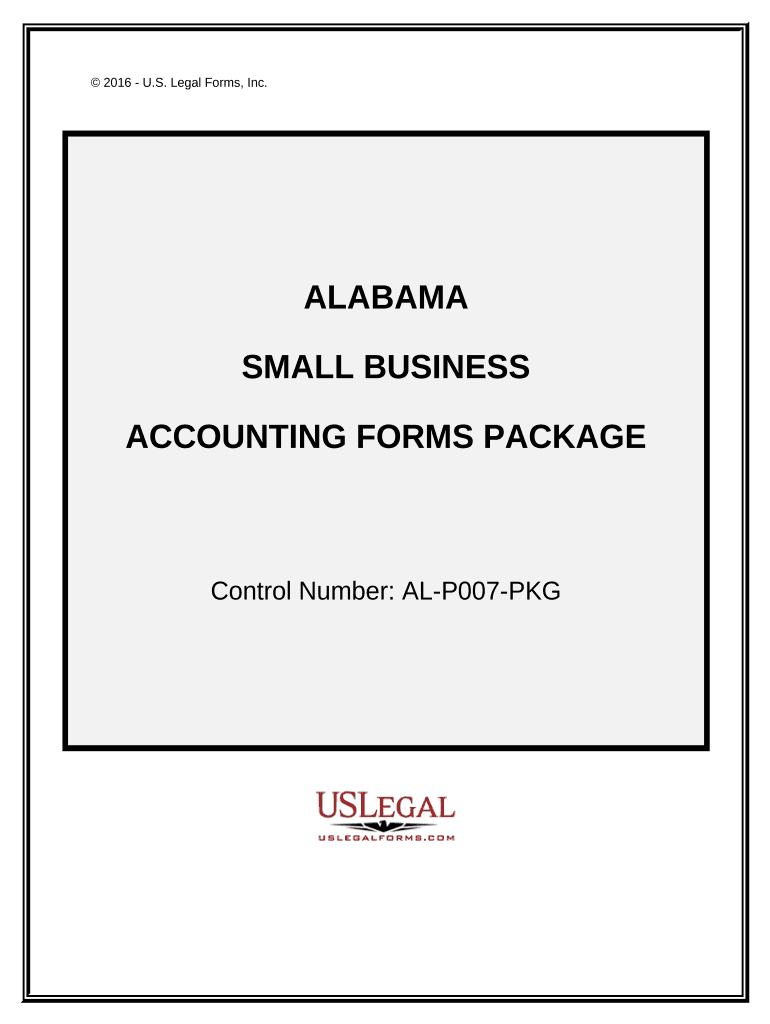 Small Business Accounting Package Alabama  Form