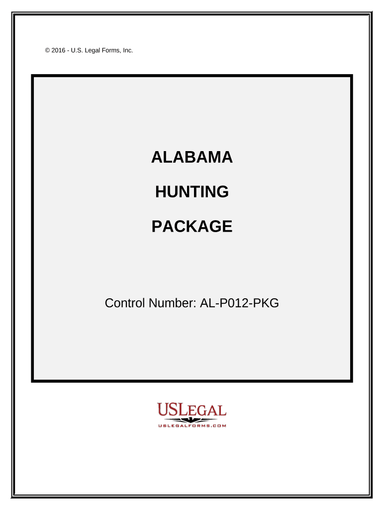 Hunting Forms Package Alabama