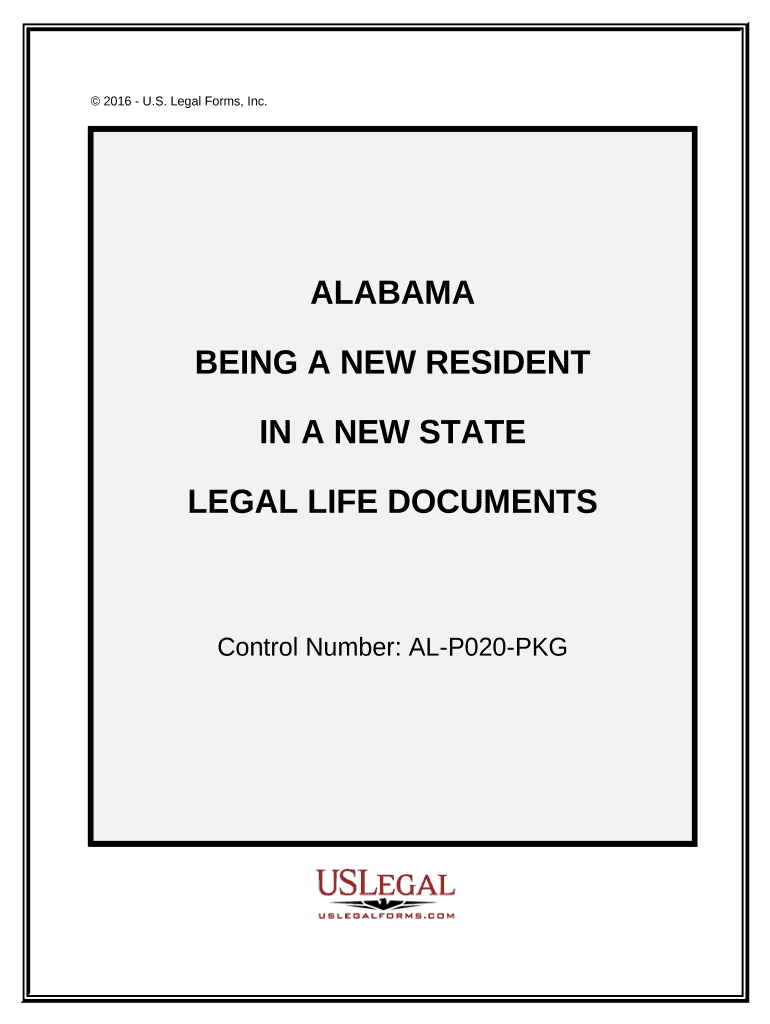 Alabama State Resident  Form