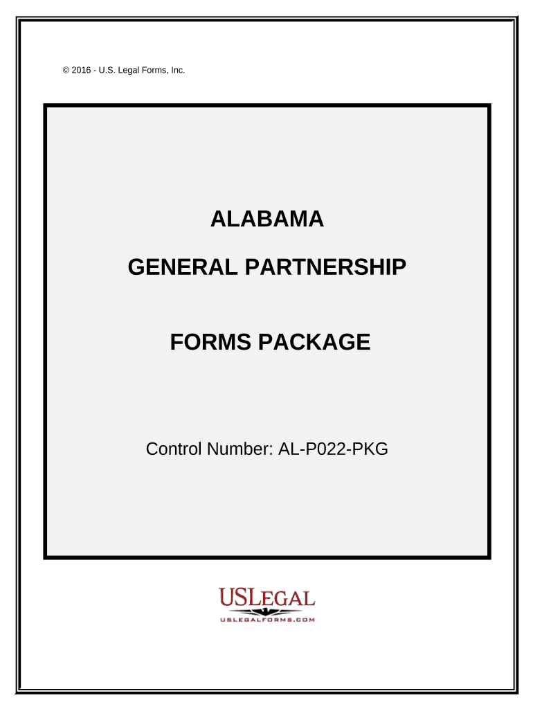 General Partnership Package Alabama  Form