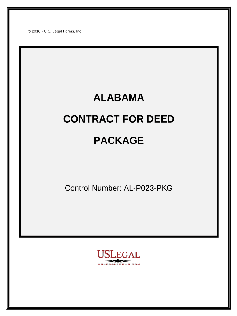 Contract for Deed Package Alabama  Form