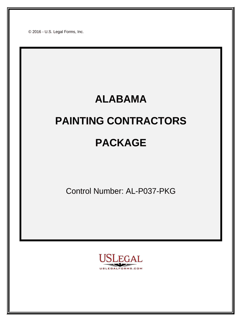 Painting Contractor Package Alabama  Form