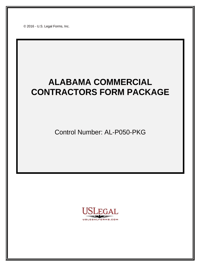 Commercial Contractor Package Alabama  Form