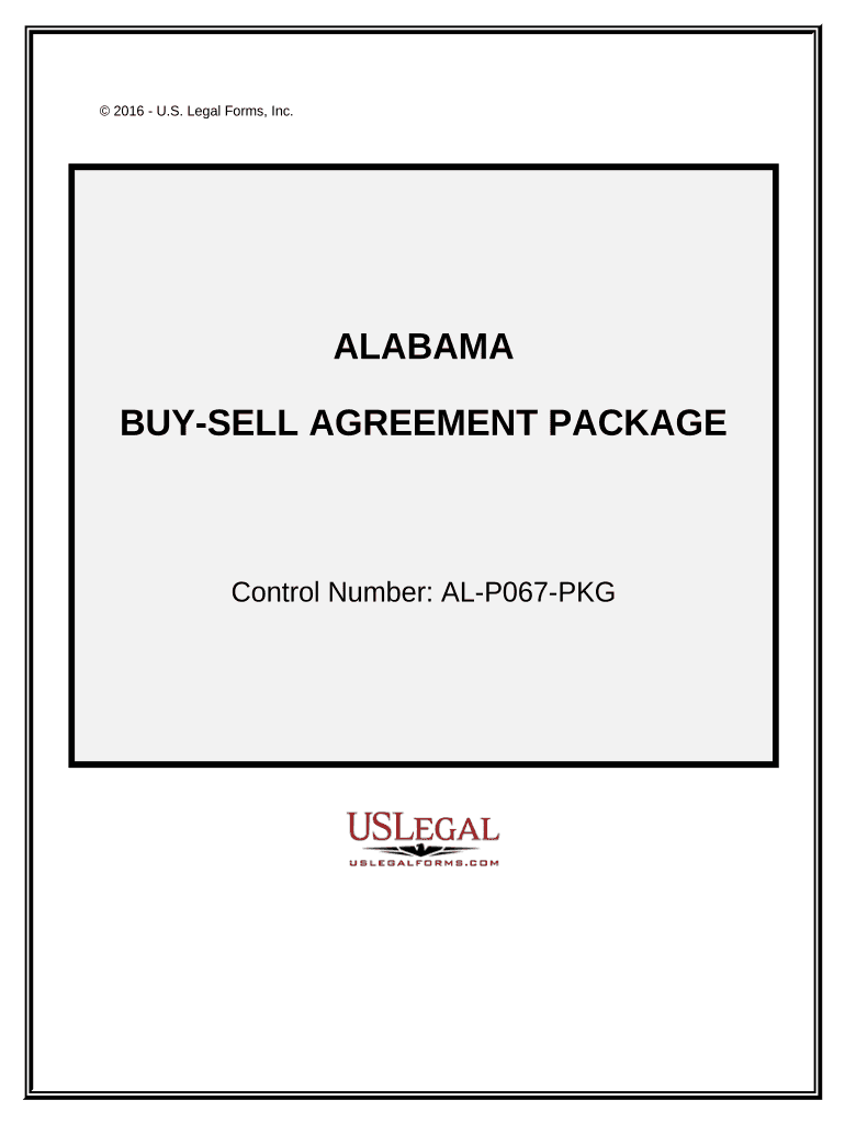 Buy Sell Agreement Package Alabama  Form
