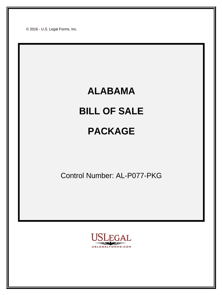 Alabama Bill Sale  Form